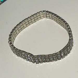#17 Silvertone flex bracelet